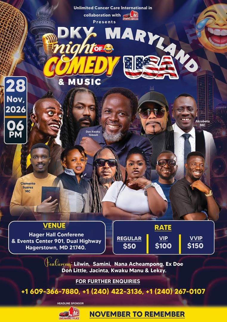 DKY Night of Comedy & Music poster